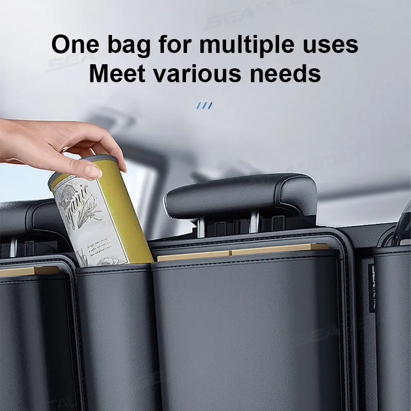 Car Seat Storage Bag Car Seat Back Storage Bag for Baby New Diaper Holder Kids Drink Support Child Toys Bag Backseat Umbrella Bottle Holder Accessory