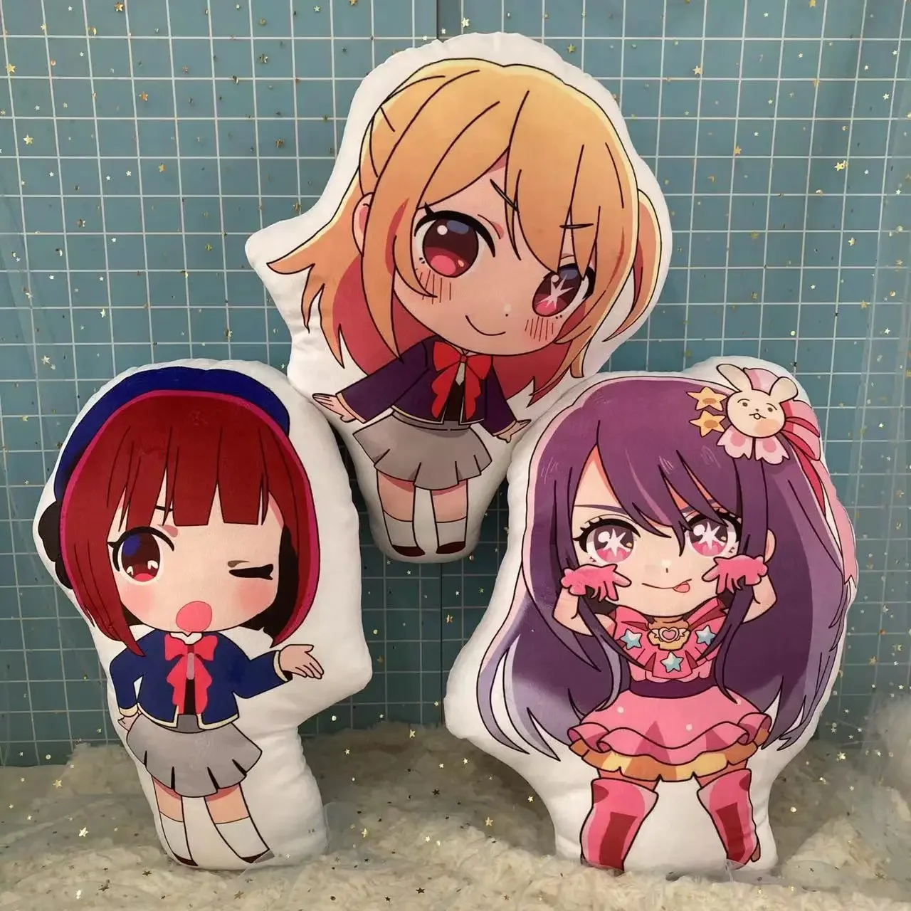 

Аниме Oshi no Ko Hoshino Ai Arima Kana Hoshino Akuamarin Косплей плюшевая набивная Подушка косплей сумка кулон
