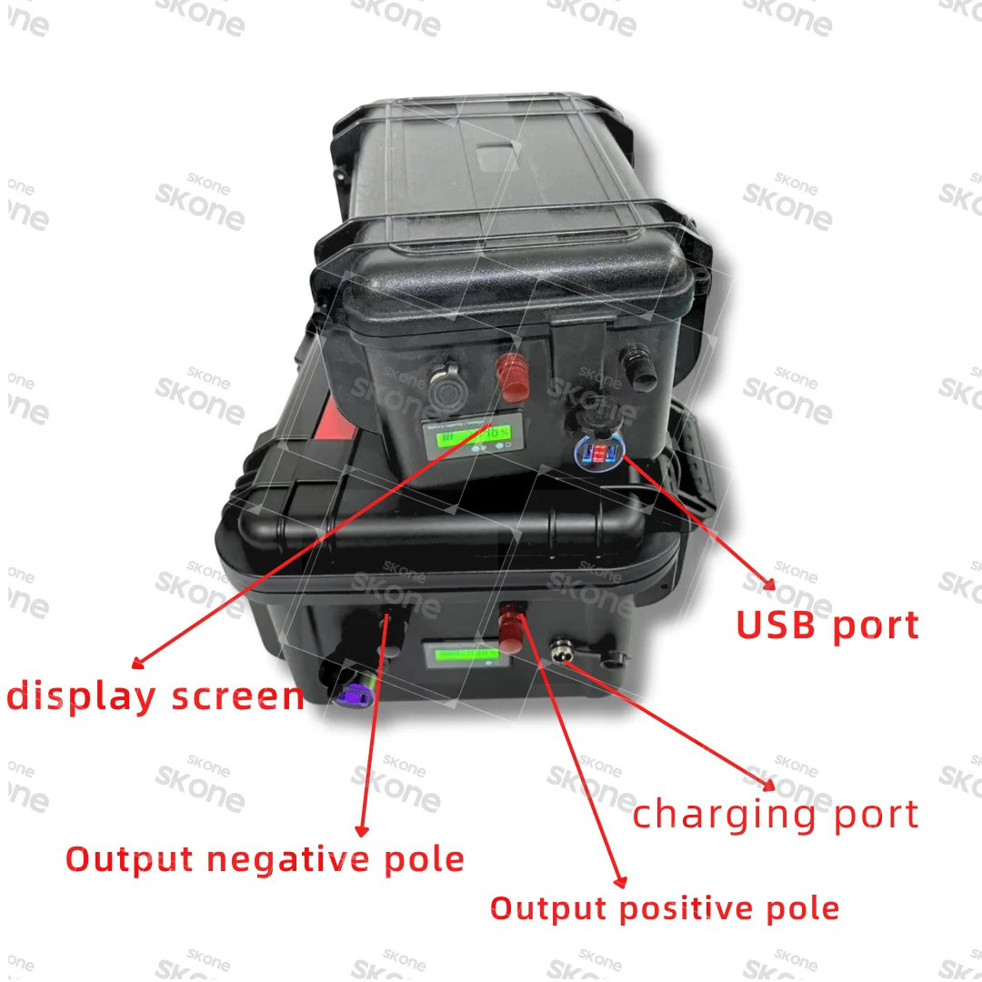 36V LiFePO4 Rechargeable Battery with Charger for Solar and Backup Systems
