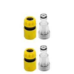 Universal Water Connector Pressure Washer Filter and Hose Nozzle (2Set)