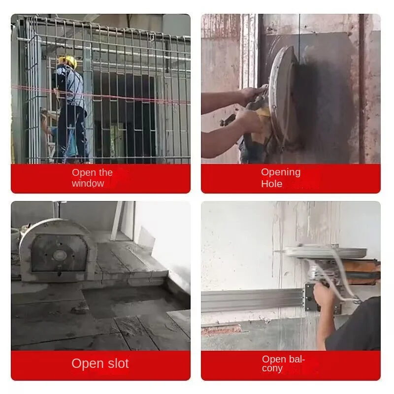 16Cm Large Wall Cutting Machine Reinforced Concrete Wall Slotting Machine Depth Handheld High Power Electric Slotting