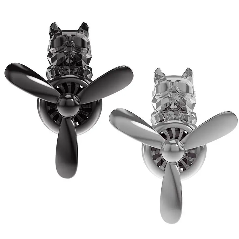 Bulldog Pilot Car Deodorante Per Auto Cartoon Animal Pilot Elica Car Odore Eliminator Car Air Outlet Fan Automotive Vent Clips Air