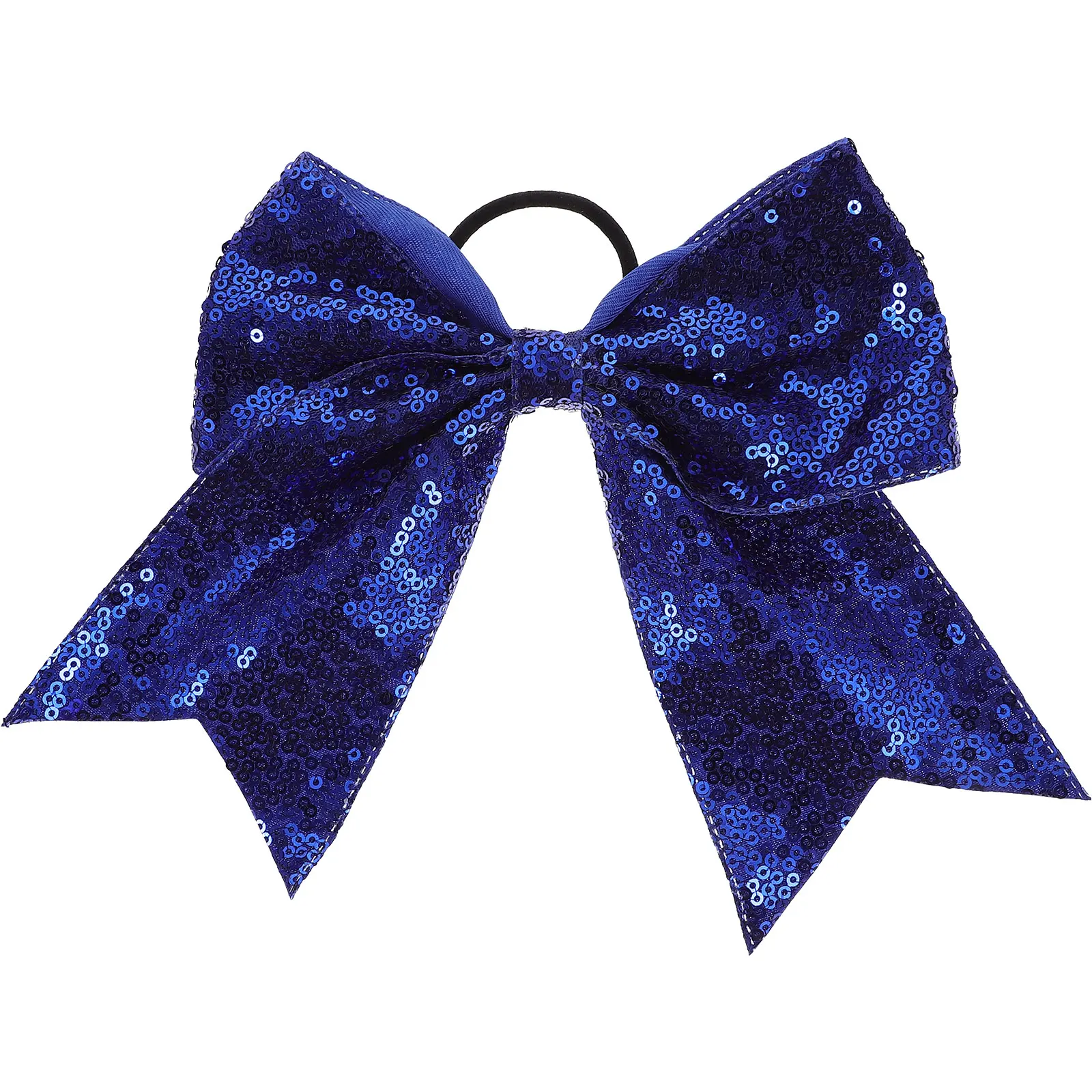 2Pcs Hair Ring Children's Headwear Bow Tie Swallowtail Sequins Scrunchies Hair Ring Ribbons Ties Fabric Girl hair Bows Hairbands 2