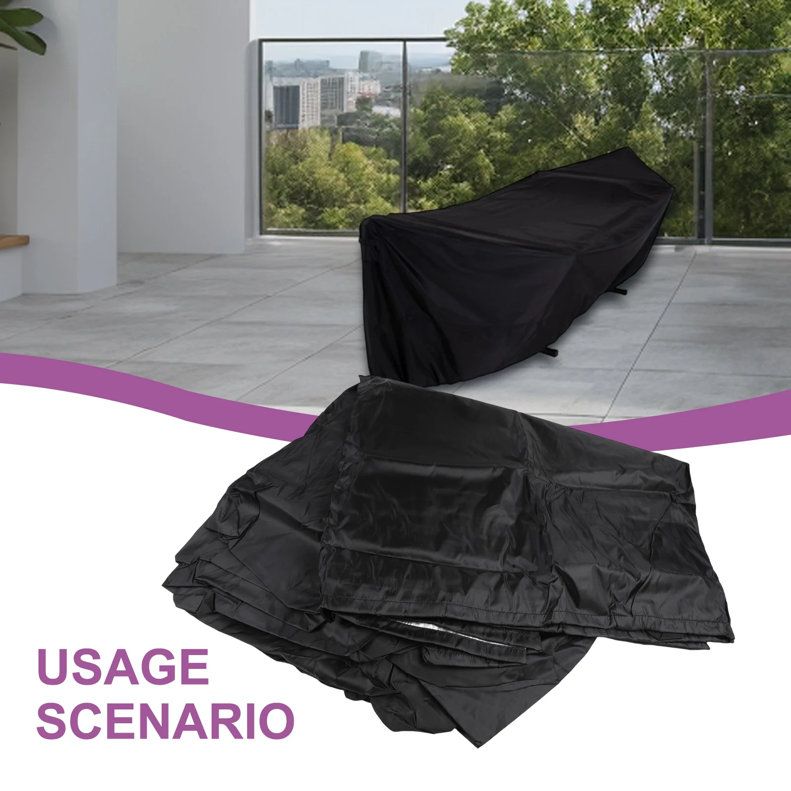 사용하기 쉬운 행잉베드 커버 보호대 야외 행잉베드 보호대 285*17*80cm 12FT 스탠드 커버 간편한 유지 관리