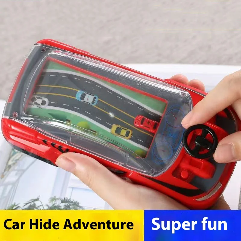 Children Car Adventure Table Games Toy Two Person Car Competition Interactive Party Games Handheld Gaming Console Toys for Kids 2
