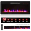 TV Stand with Electric Fireplace Entertainment Center Storage Cabinet Console TVs up to 75" Eco-Friendly Materials Versatile 3