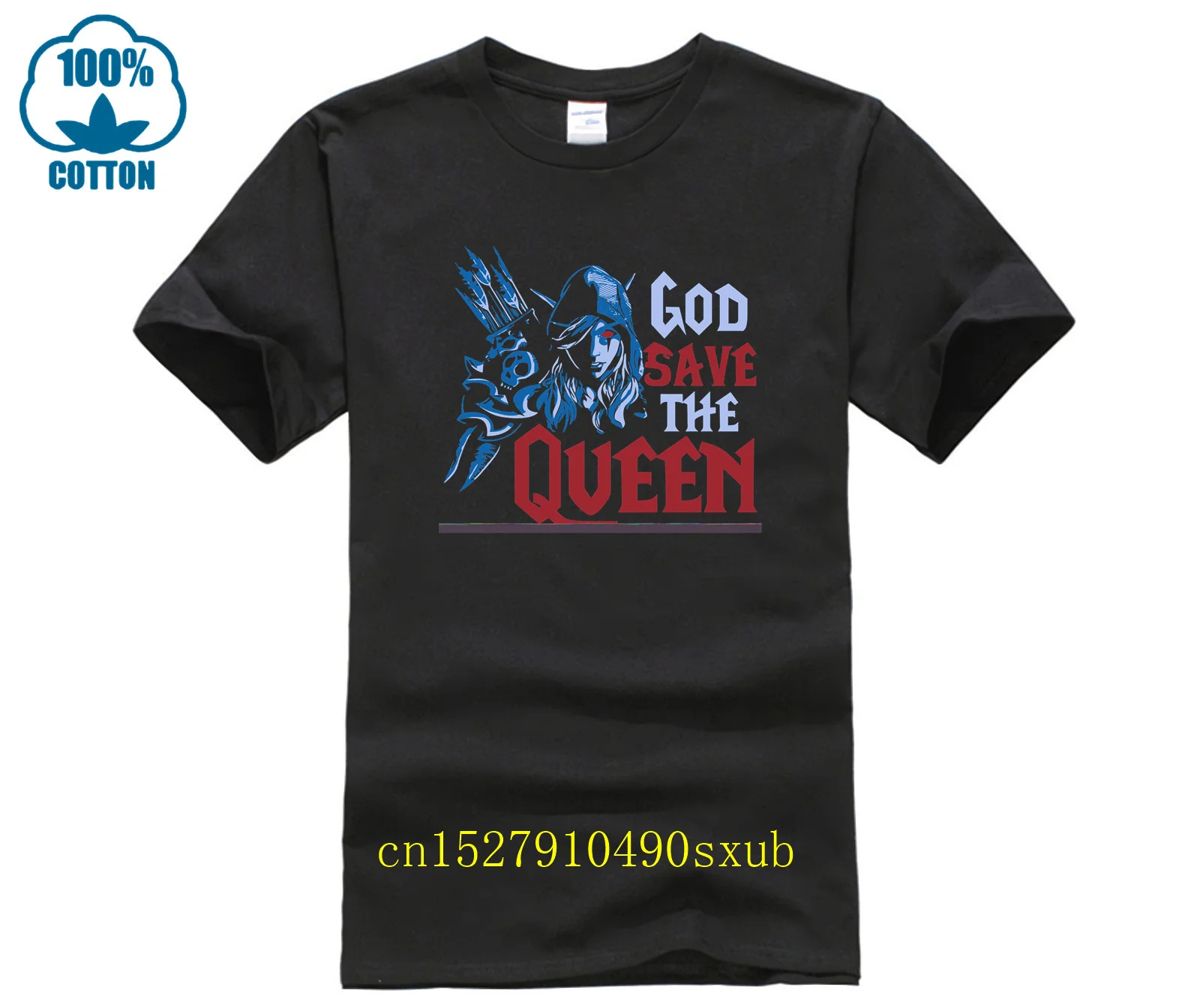 Camicia Da Uomo Calda World Of Sylvanas Windrunner God Save The Queen Shirts