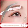Eyebrow Trimmer Scissors Stainless Steel Beauty Tools Removable Eyelash Hair Remover Shaver Cutter Color Titanium 5