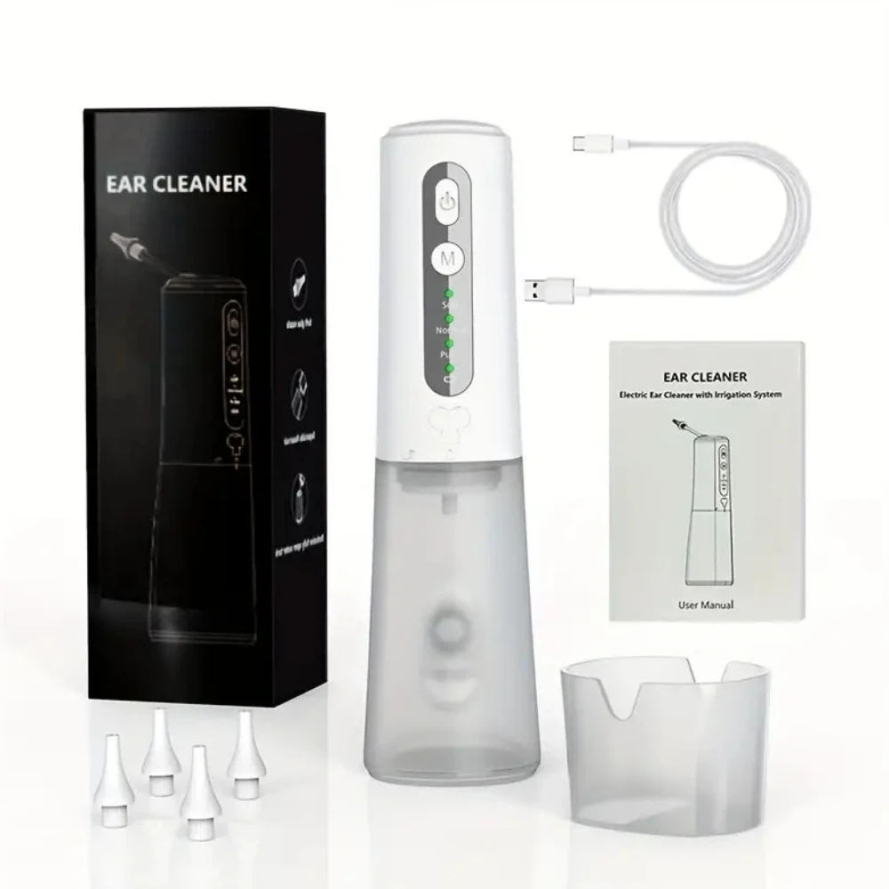 3 Modes Rechargeable White Ear Cleaner  Single Person  Safe And Effective  Ear Canal Cleaning and Ear Picking Electric Device 5