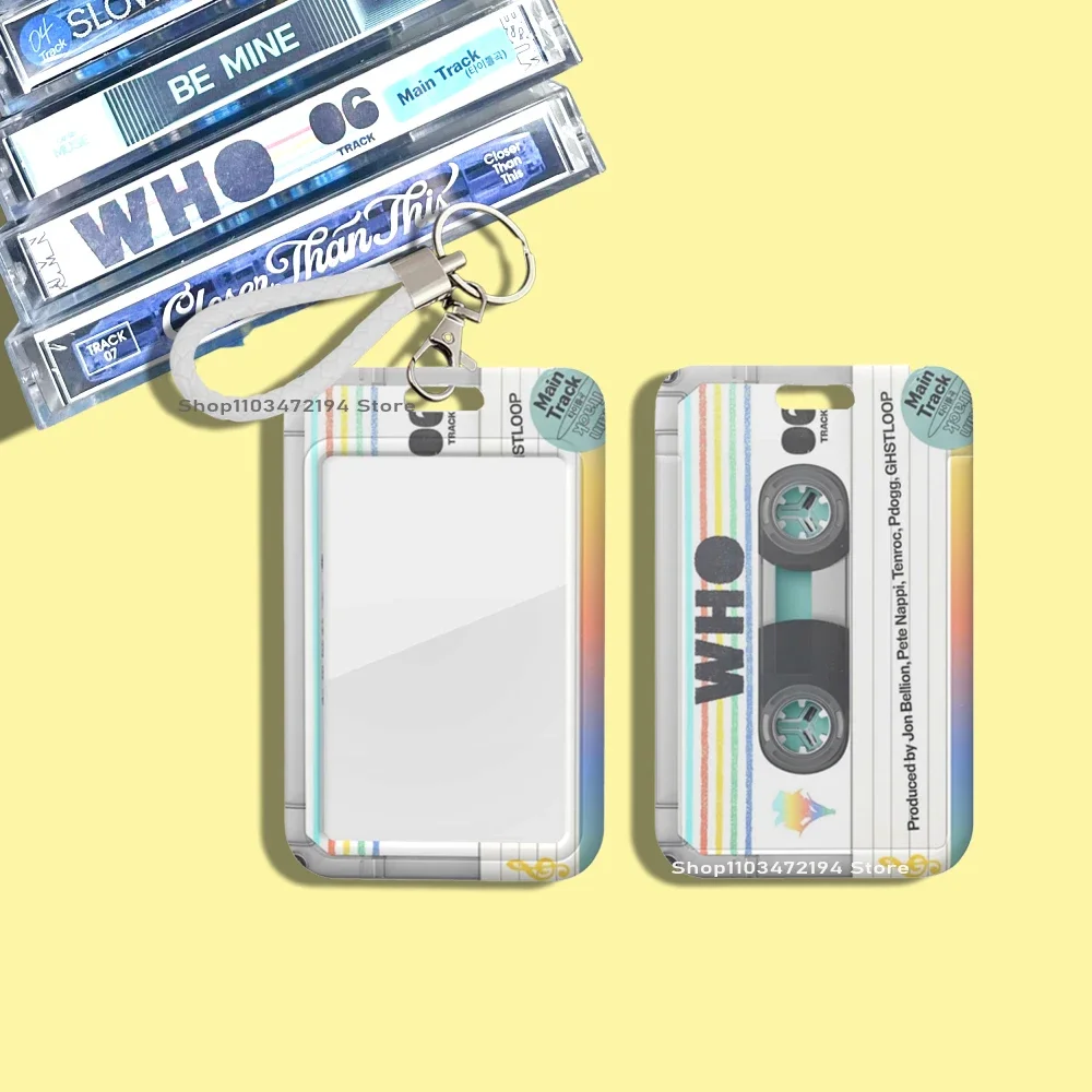 Kpop Photocard Holder Sleeves ID Card Keychain Cassette Album MUSE Jimin Park FACES Accessoires Merch Photo Lanyards
