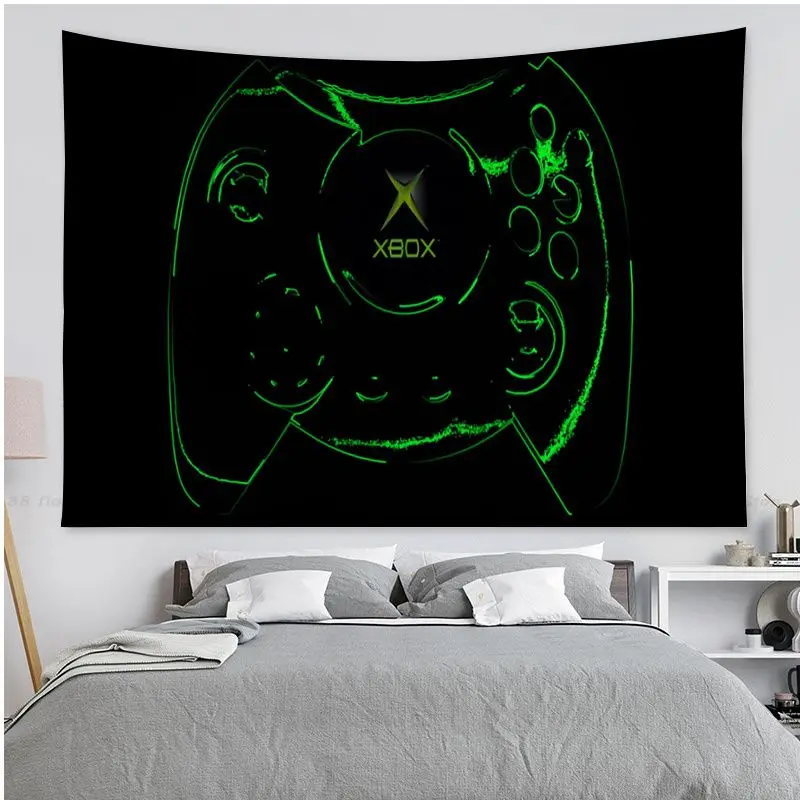 게이머 게임 Xbox 히피 벽걸이 태피스트리, 아트 공상 과학 방 홈 데코 일본 태피스트리