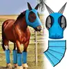 Horse Leggings Preventing Flies Mesh Fly Boot Horse boot leg covers and horse fly masks Anti Fly Stretchy Knitted Mesh Mask 2