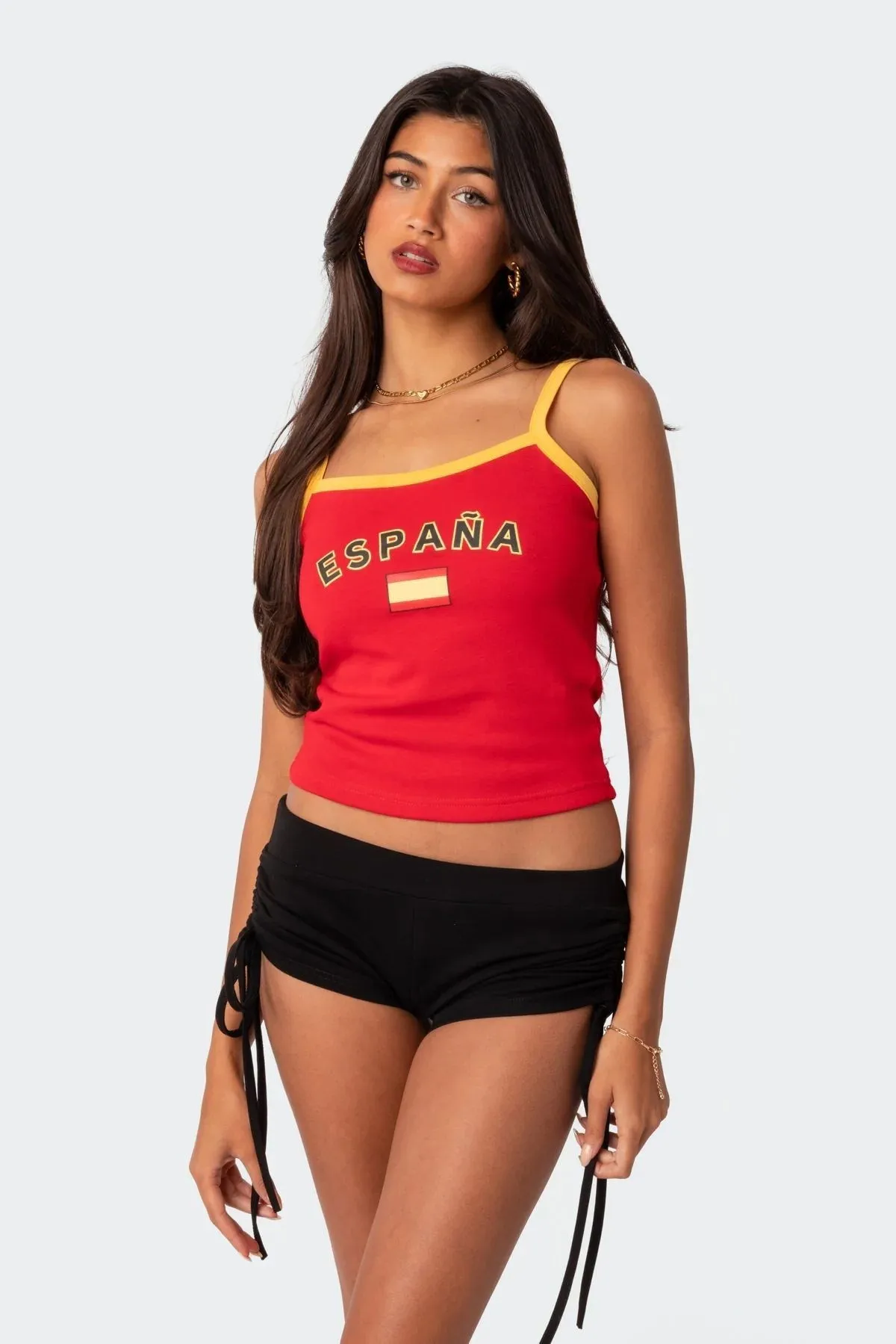 

2024 Y2k Clothes Letter Brazil Graphic Printed Grunge Crop Top Vintage Punk Slim Tank Tops Camisole Female Aesthetics Clothing
