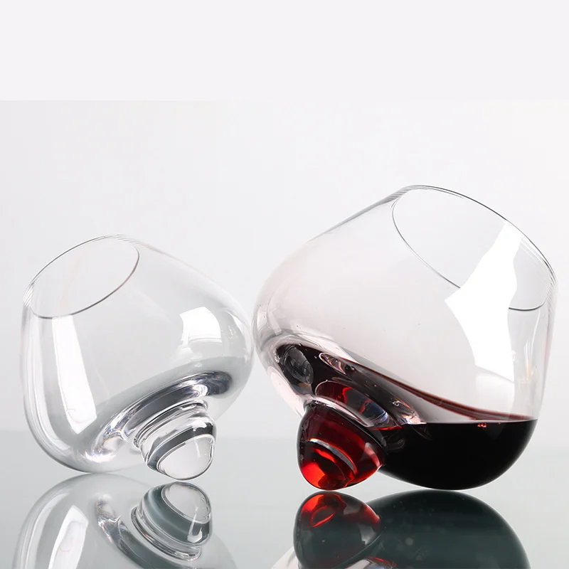 Whiskey Glass Whisky Beer Glass Cup Belly Whiskey Verres Drinking Tumbler Cocktail Wine Vaso Spin Whiskey Tazas Brandy Cups Rotate Drinkware