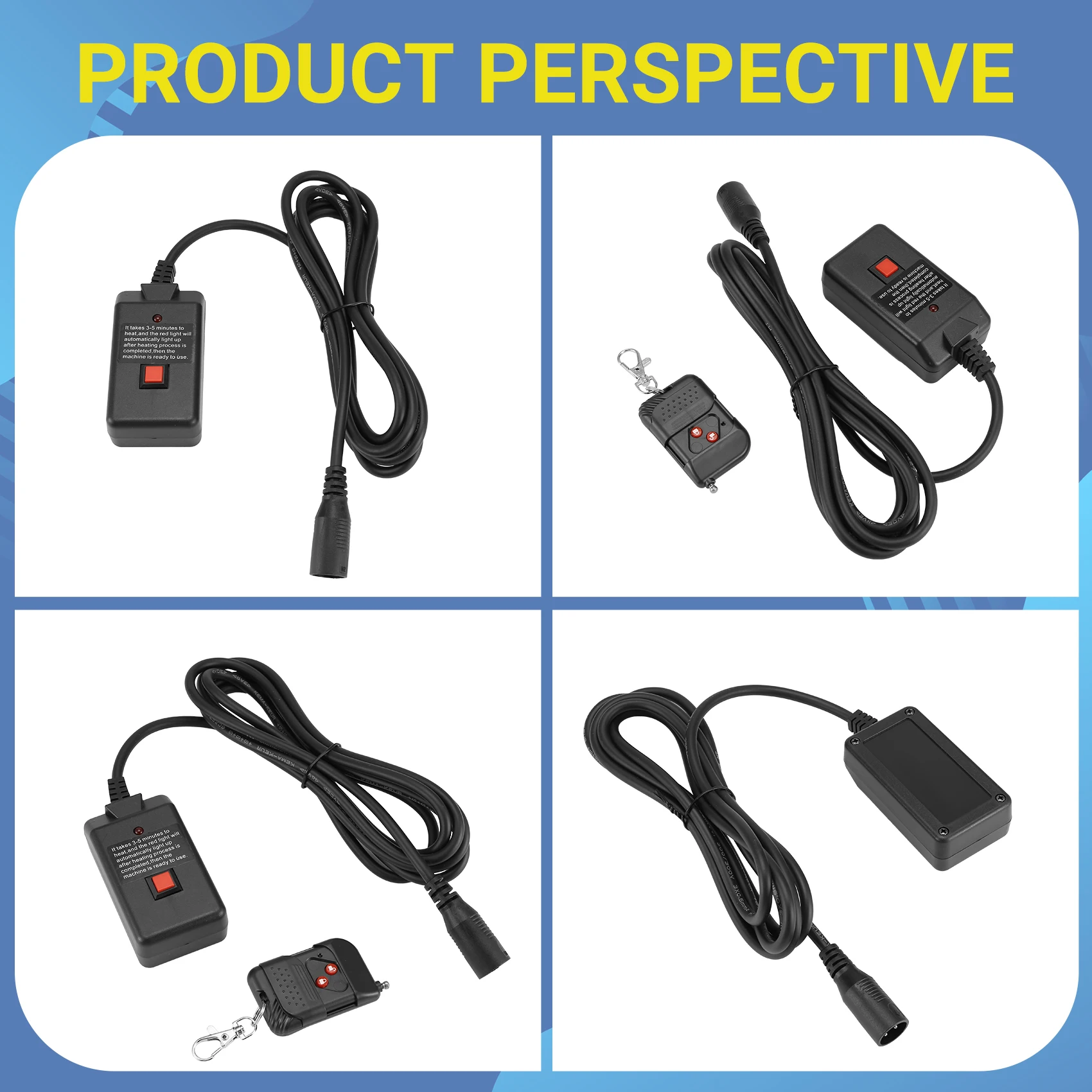 スモークマシン用ワイヤレスリモコン受信機,AC 90-240v,3ピン,DJ