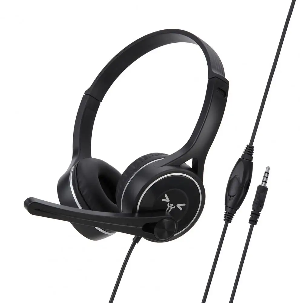

SY-G30 Wired Headphone Comfortable Noise Reduction Over-Ear Computer Headphone with Microphone for Online Course