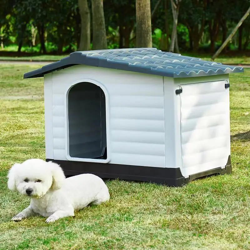 

Outdoor Waterproof Dog House Tiny Puppy Large Dog House Kennel Fence Accessories Casa Para Perros Grande Pet Supplies YN50DH