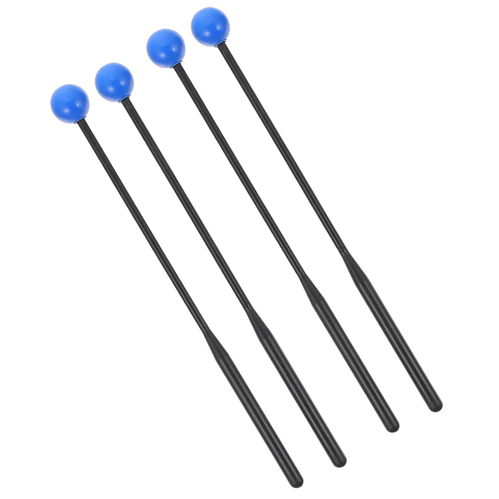 

4 Pcs Drumstick Drumsticks Drummers Music Instrument Mallets Xylophone Musical Tongue Stage Rubber Percussion Accessories Child