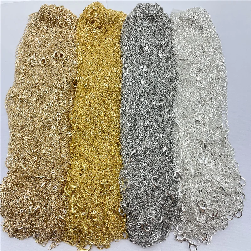 12 Chaînes Acier Inoxydable 44.5cm - Fabrication Bijoux DIY
