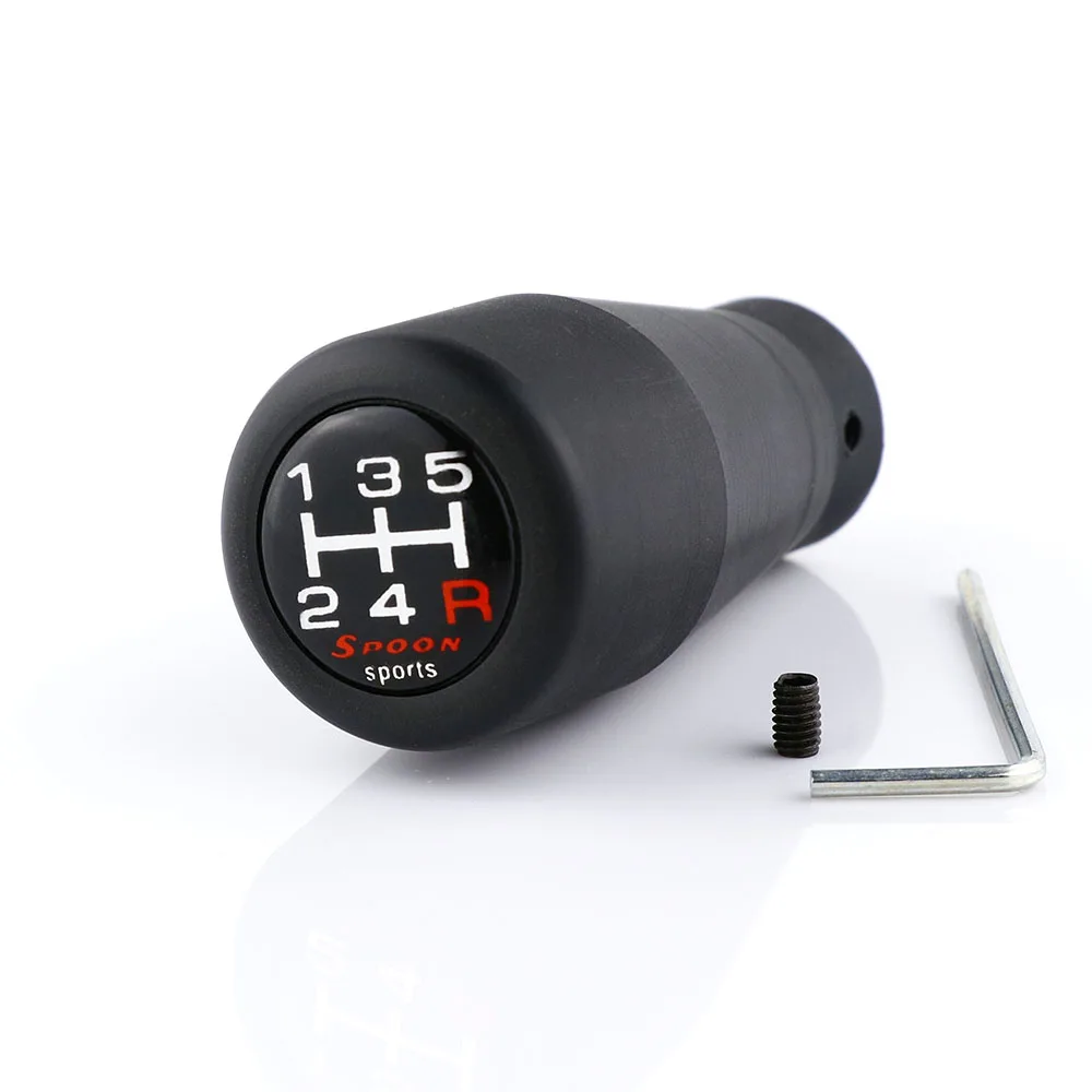 M10x1.5 Spoon Sports 6/5 Speed Duracon Black Shift Knob For Honda CRZ S2000 NSX Accord Civic Fit