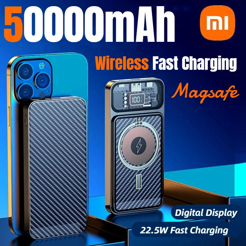 

Внешний аккумулятор Xiaomi, 50000 мАч, 22,5 Вт, магнитный