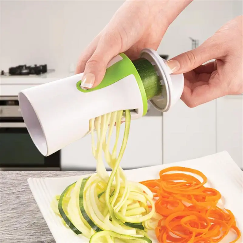 

1 Pc Spiral Funnel Vegetable Grater Stainless Steel Carrot Cucumber Slicer Chopper Vegetable Spiral Blade Cutter Kitchen Tool