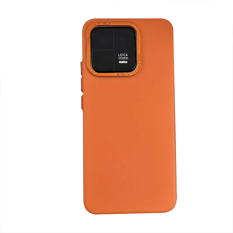 Luxury Matte Metal Bumper Phone Case with Camera Lens Protection and Shockproof Acrylic Back