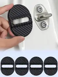 Universal Shock - Absorbing Waterproof Door Lock Covers - Set of 4, Noise - Reducing Adhesive Protectors (Four packs)