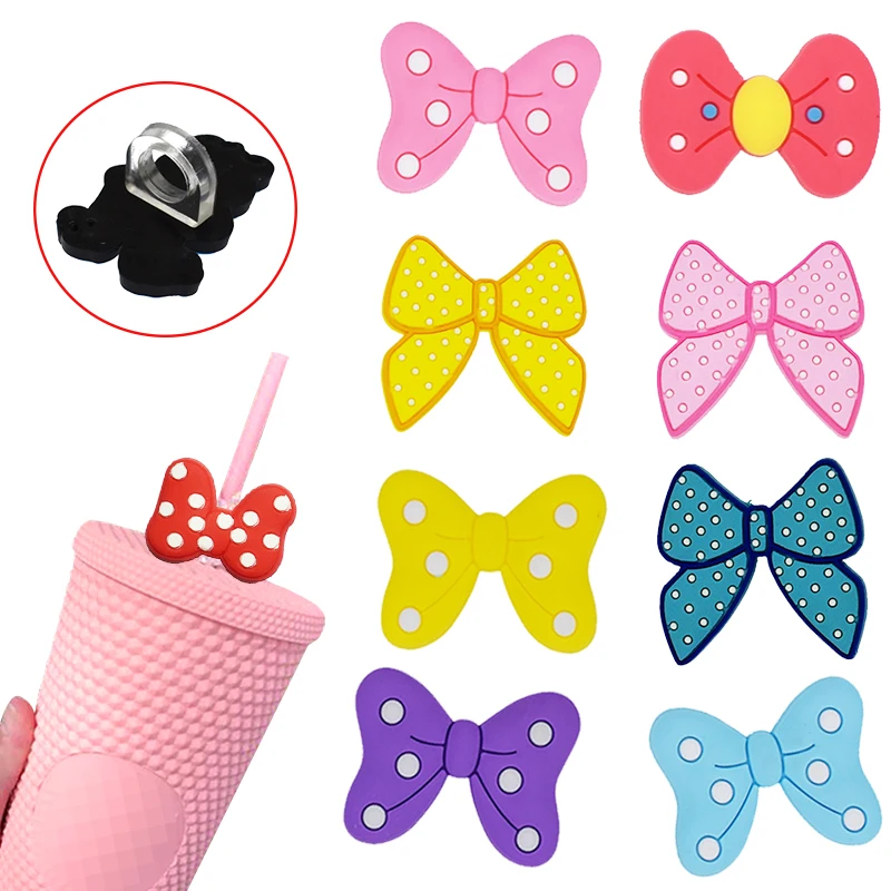 1PCS Cute Bowknot straw topper Bowknot straw toppers for tumblers