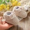 Newborn Baby Shoes Knitted Infant Girl Boy Boots Fashion Ruffles Slip-on Toddler Kid Footwear 0-18M Handmade Clothes Accessories 3