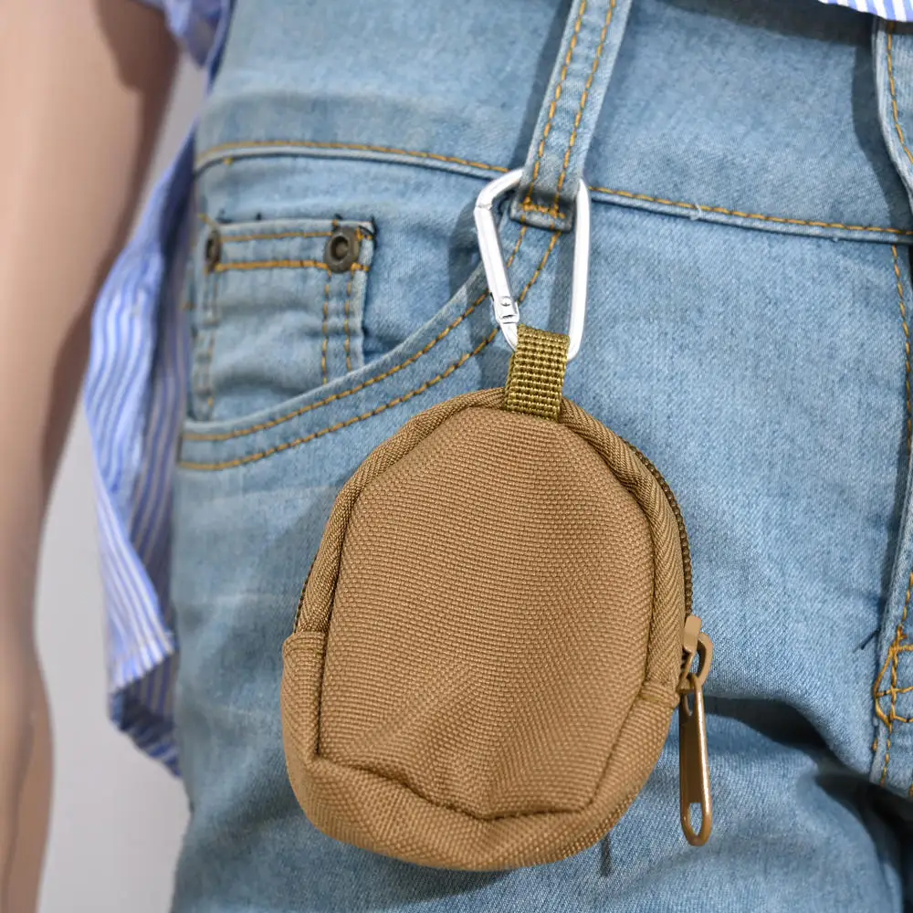 Men's Key Bag EDC Pouch Key Wallets Holder Women Coin Purses Pouch Keychain Zipper Pocket Outdoor Key Money Storage Bag Keychain