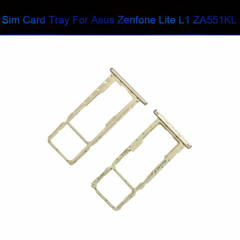 Лоток для Sim-карты для Asus Zenfone Lite L1 ZA551KL Sim Micro Reader слот для карт держатель адаптеры гнездо для карты Запасные части