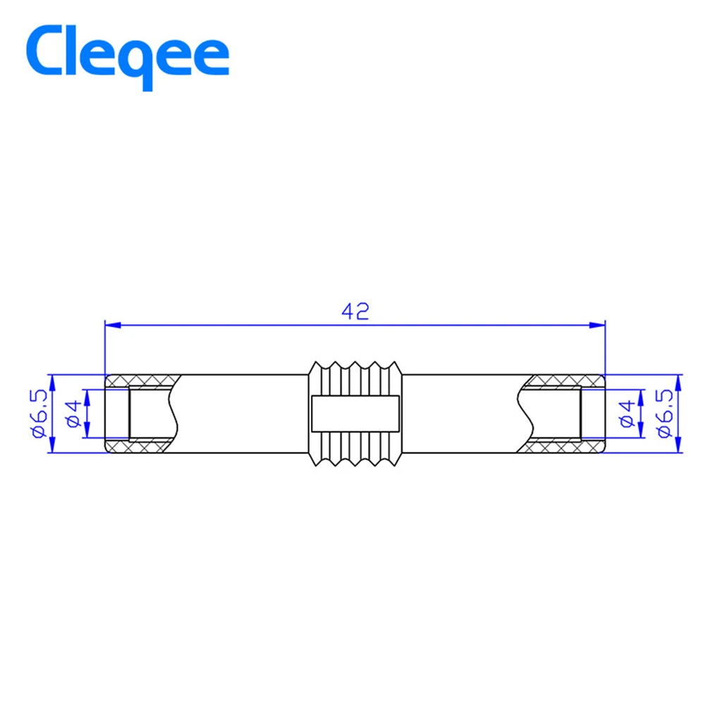 2020 Cleqee P7023 10pcs 4mm 바나나 소켓 암 어댑터 확장 절연 바나나 플러그 커플러