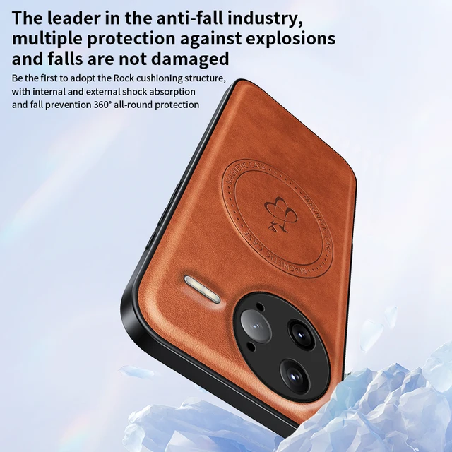 Xiaomi Poco PU Leather Magnetic Wireless Case 6