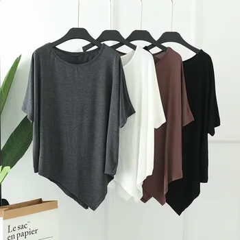 CGC Summer Women's Oversized T-shirt 2023 Harajuku Loose Tees Short Bat Sleeve Tops Simple Korean Fashion Female y2k Clothes 1