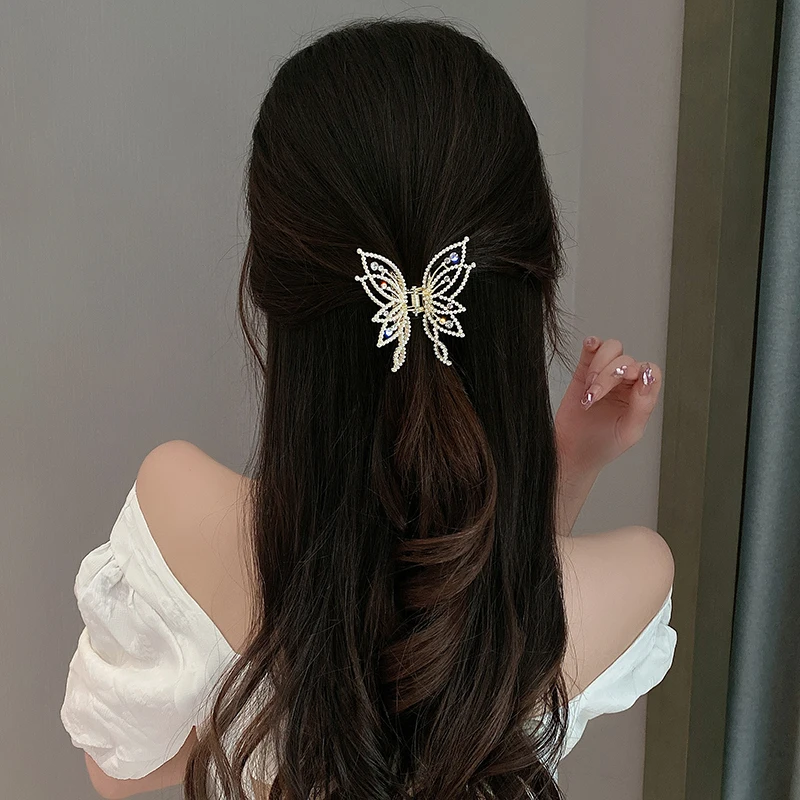 Pink takeover | Clip hairstyles, Butterfly hairstyle, Butterfly hair clip