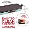 Everyday Nonstick Electric Griddle for Pancakes Burgers, Quesadillas, Eggs & other on the go Breakfast, Lunch 4