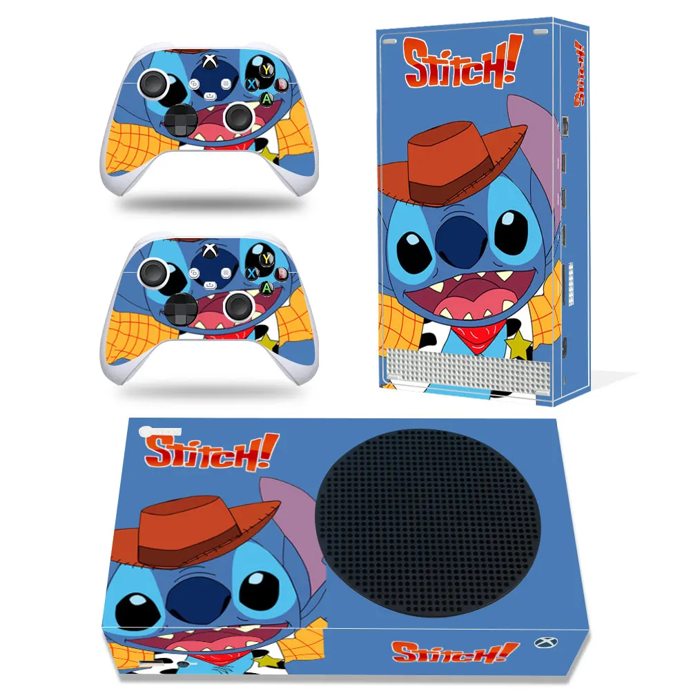 Disney Stitch Mickey Decal Cover for Xbox Series X Console and 2 Controllers Xbox Series X Skin Sticker Vinyl 