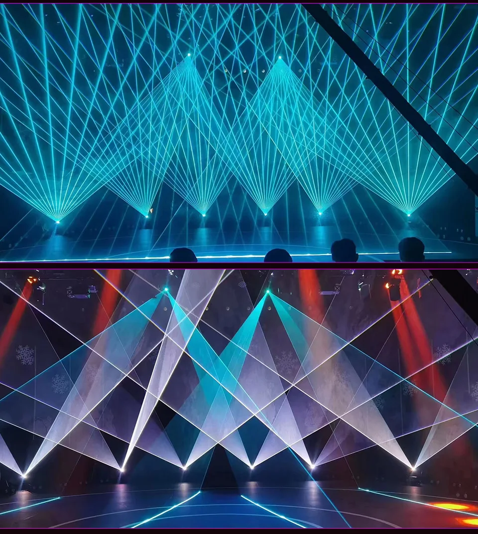 New Stage Laser Light 5W RGB Animation Laser Lights 3D DJ ILDA Laser for Night C