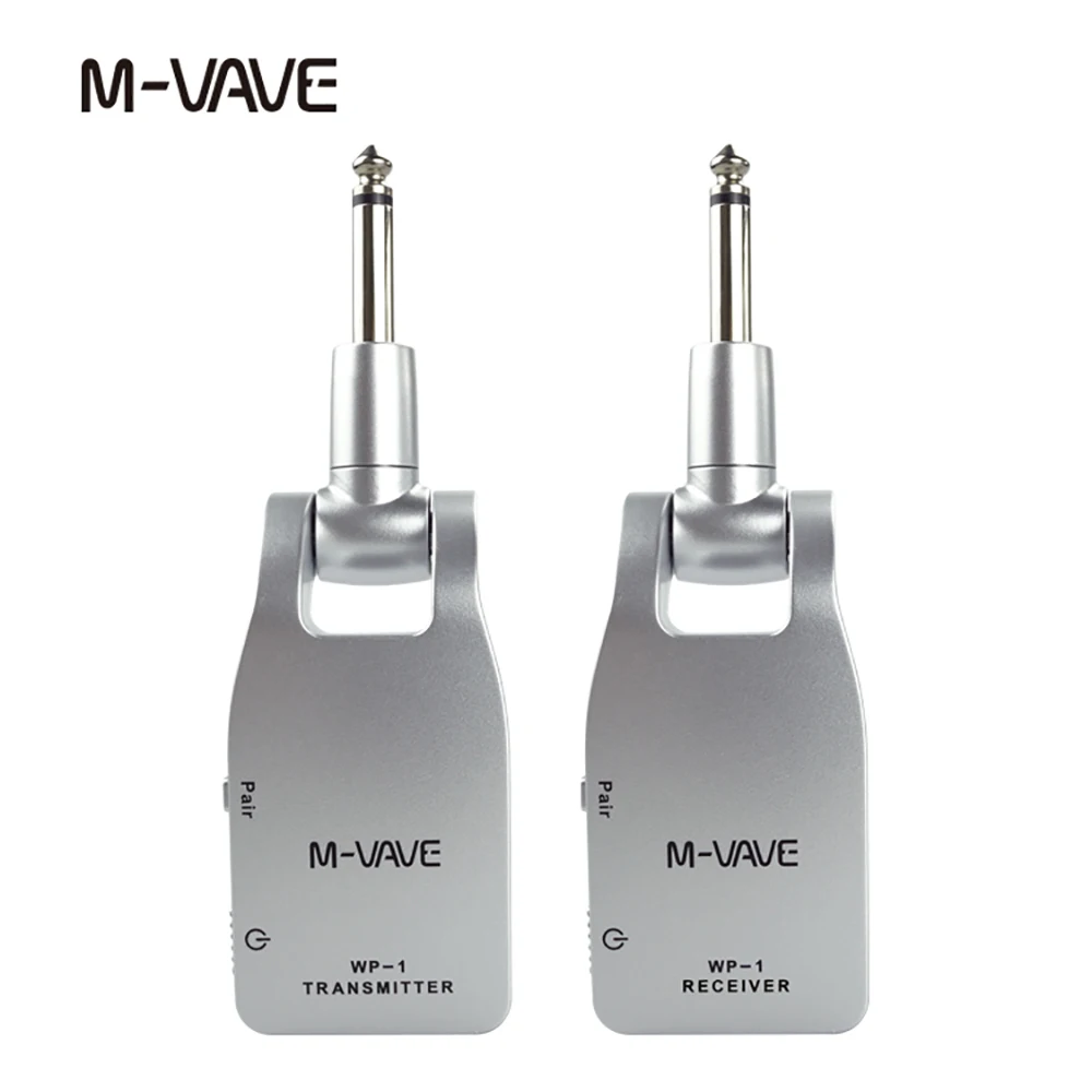 M-VAVE WP-1 2.4G Wireless Guitar System Transmitter & Receiver Rechargeable 30M Transmission Range for Electric Bass Guitar