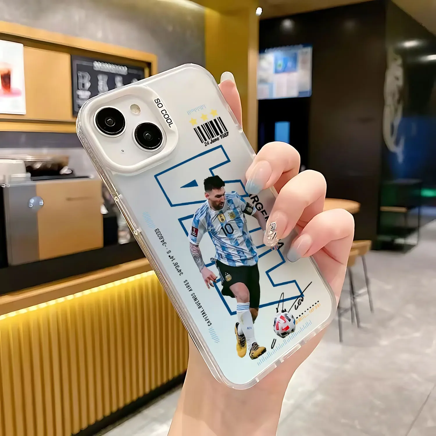 Premium Matte Back Anti-Fall Phone Case with Iconic Athlete Tribute Design