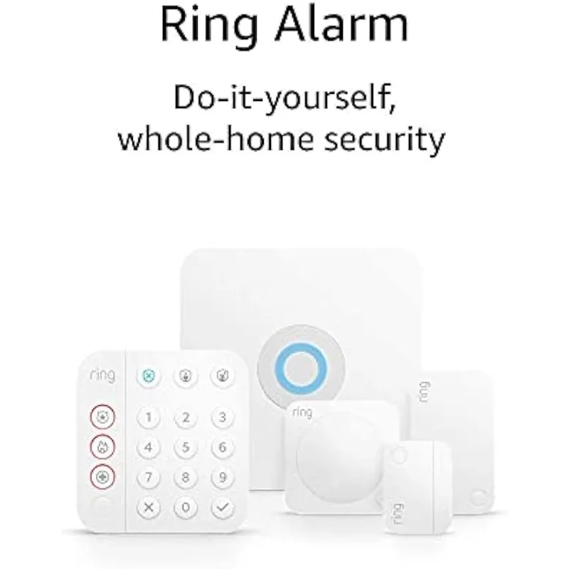 

Certified Refurbished Ring Alarm 5-piece kit (2nd Gen) – home security system with optional 24/7 professional monitoring