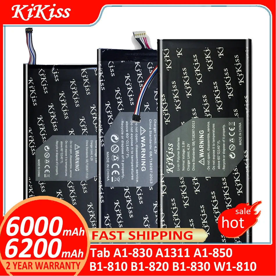 

KiKiss Battery For Acer Iconia Tab A1-830 A1311 A1 830 A1-850 B1-810 B1-820 B1-830 W1-810 Batteries + free tloos