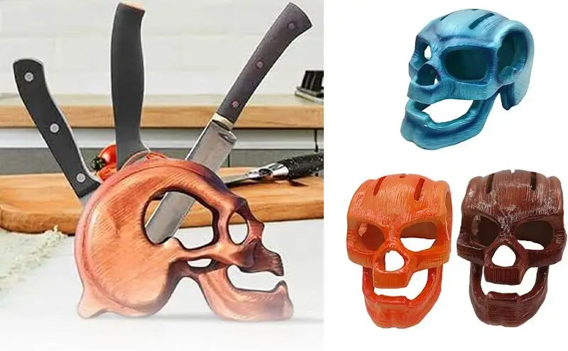 

Kitchen Utensil Organizer Creative Resin Utensil Organizer Skull Kitchen Storage Holder Halloween Display Rack Skeleton Head