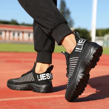 أحذية رياضية للزوجين، تصميم فاخر ومسامي ومتعدد الاستخدامات، منصة شبكية علوية للتدريب في الهواء الطلق، أحذية ترفيهية للمشي لمسافات طويلة 5