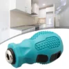6.35mm 4mm Hex 5mm Round Self-Locking Adapter Screwdriver Handle Magnetic Screw Driver Bits Holder Wrench Tools 2