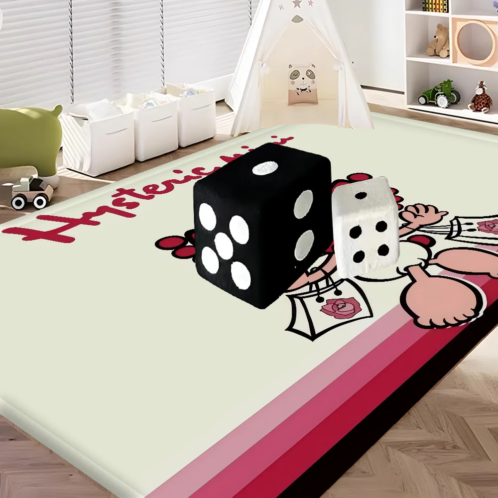 Japan Fashion H-Hysteric M-Mini Room Mats Cheaper Anti-slip Modern Living Room Balcony Printed Welcome Rug 3