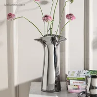 Ceramic decorative vase, light luxury Nordic hydroponic flower arrangement vase Rural home decoration flower vases home decor 1
