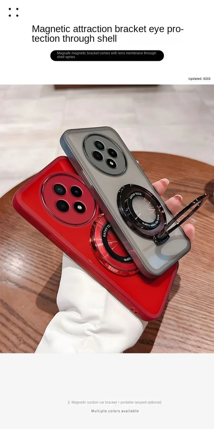 Magnetic Silicone Bumper Phone Case with Magsafe Holder