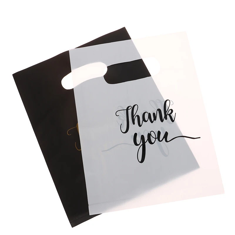HMDZMR 80 Sacchetti Regalo Piccoli In Plastica Con Manici 15x20cm - Perfetti Per Bomboniere Compleanno, Ringraziamento, Halloween E Natale (8 Colori Assortiti)